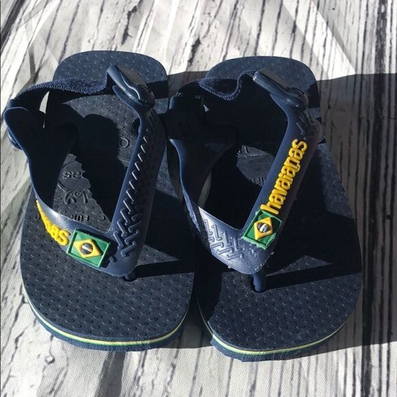 🍭*6/$30* Havainas flip flops 17/18 cm (size 1.5) - Picture 1 of 6